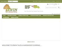 Tablet Screenshot of irwintiles.ie